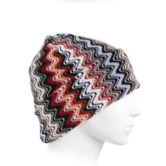 $265 Authentic MISSONI New Authentic Multicolored Red Lavender  Hat Sale - Picture 4 of 16